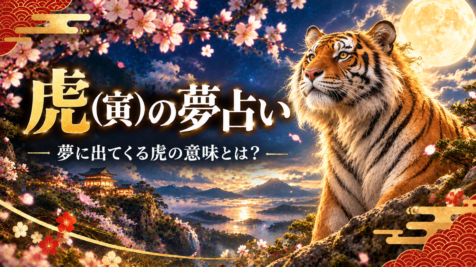 【夢占い】虎が出てくる夢（干支の動物たち）