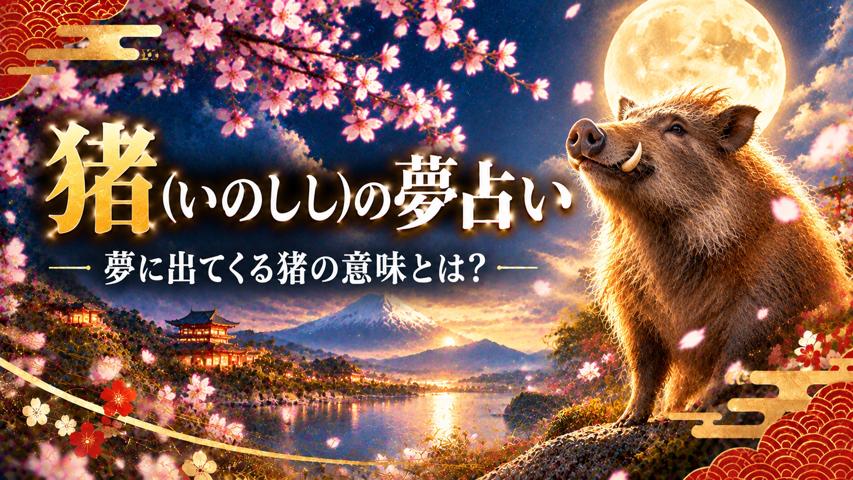 【夢占い】猪が出てくる夢（干支の動物たち）